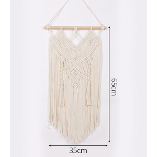 Macrame väggbonad Chic Driftwood Tapestry Vävda väggdekor Indie Room KLB