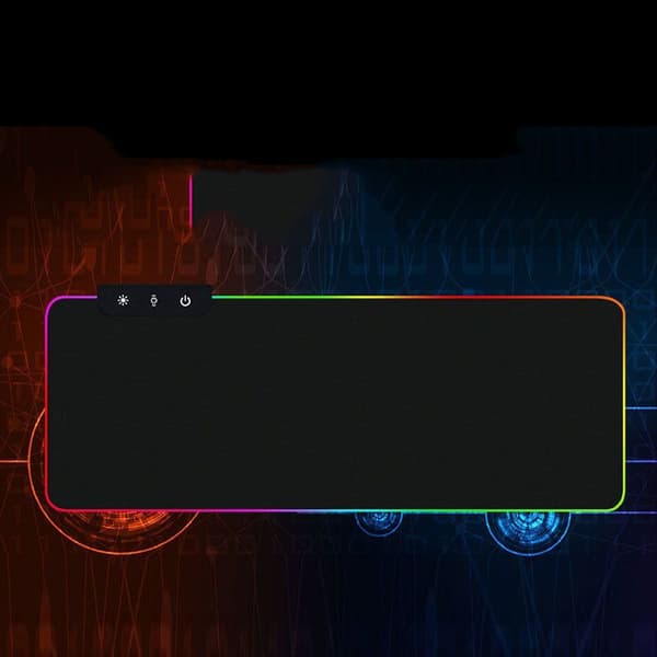 RGB Gaming Musematte LED Myk Ekstra Stor Musematte (800x300mm)