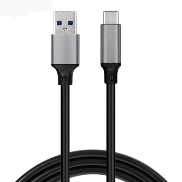Hurtiglading kabel Type-C datakabel 10G 3A høy strøm grå