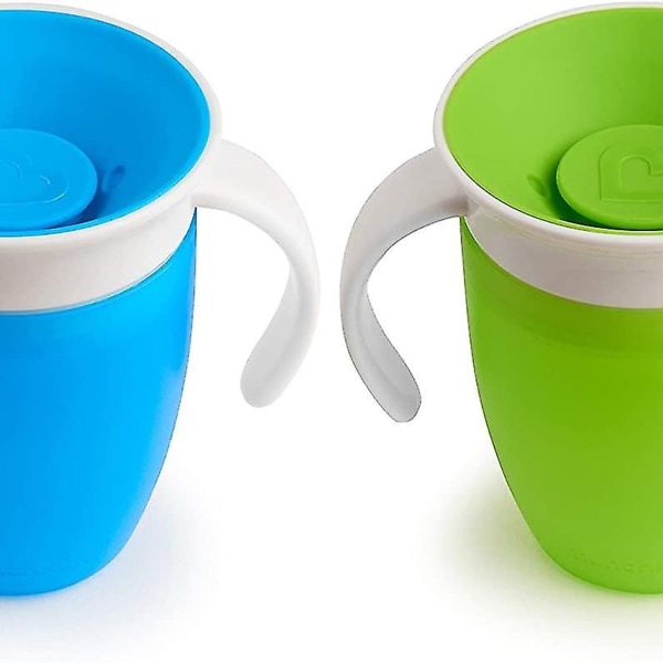 Miracle 360 Studiekopp - Grønn/Blå - 207 ml, (2 stk) KLB