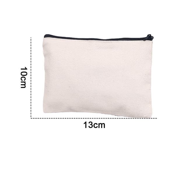 Blank Canvas Craft Bag for Pens Multipurpose Cotton Shape2 KLB