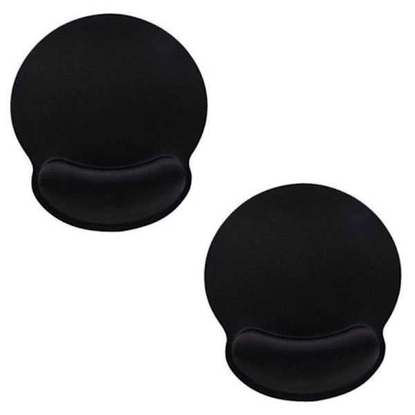 2-delt musematte med håndleddsstøtte sett ergonomisk musematte rund musematte