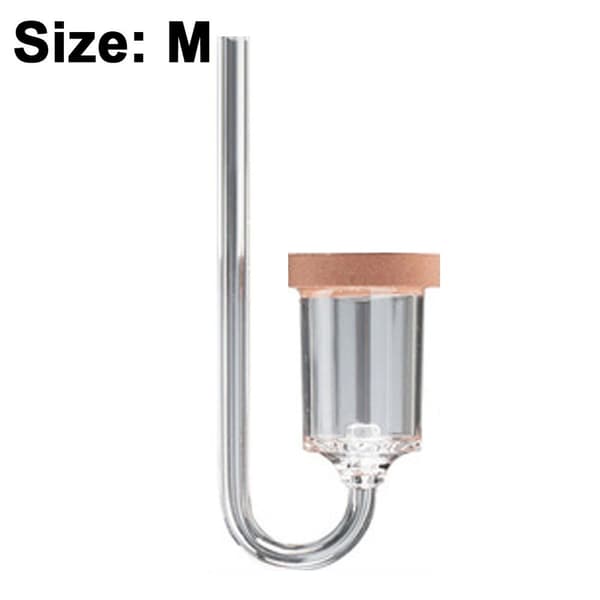 Akvarie CO2-diffusor 2 i 1 med integreret boble tæller M KLB
