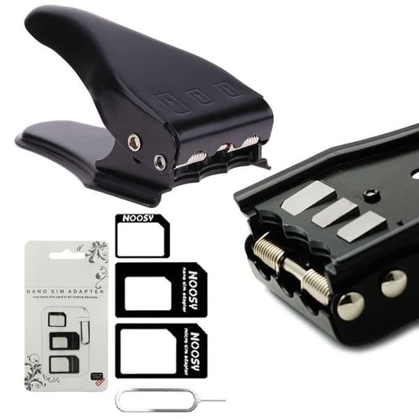 Universell 3 i 1 punch/Standard SIM/Micro SIM/Nano SIM-kortkutter for alle