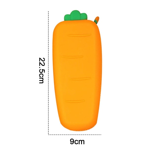 Suloinen porkkana case - suuri kapasiteetti valmistettu pehmeästä silikonista KLB