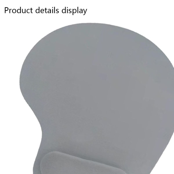 Pakke med 2 ergonomiske musemåtter med behagelig håndledsstøtte i grå