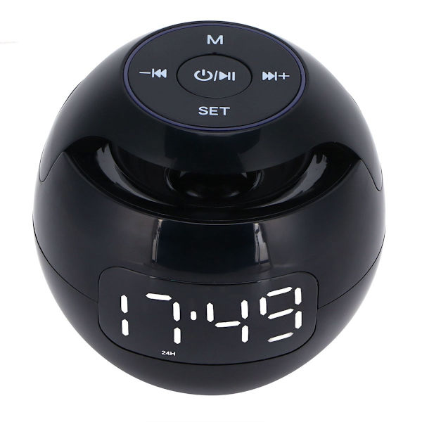 LED färgglad väckarklocka Bluetooth-högtalare bärbar mini KLB