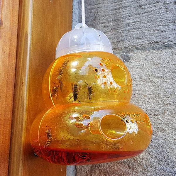 2-delad set, plast insektsfälla för getingar, flugor och KLB