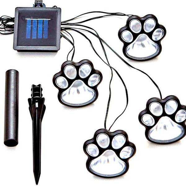 Solcellslampor LED (4-pack) Trädgårdsbelysning Kloljus för Stig, Gräsmatta, Gård, KLB
