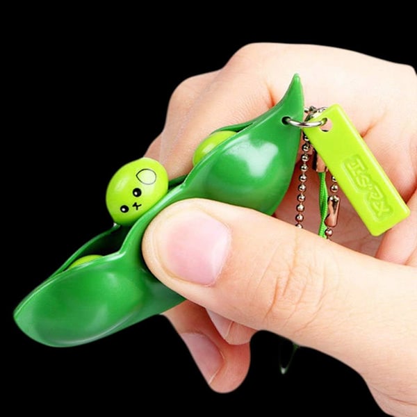 1 Pakk Knus En Nøkkelring Klem En Bønne Squishy SOYA for Barn