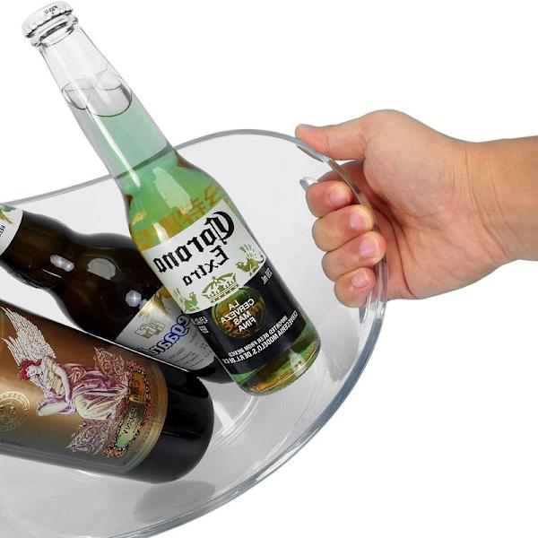 Transparent akryl ishink av livsmedelskvalitet, 3,5 l, transparent för