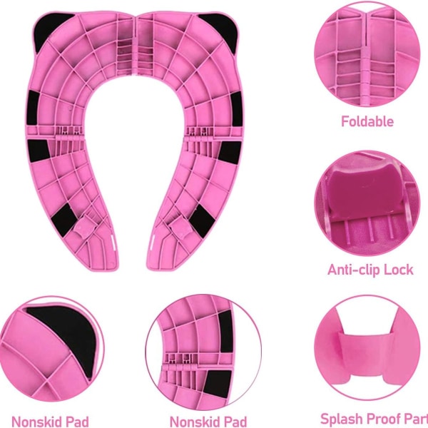 Hopfällbar toalettstol för barn, bärbar toalettstol för barn, KLB