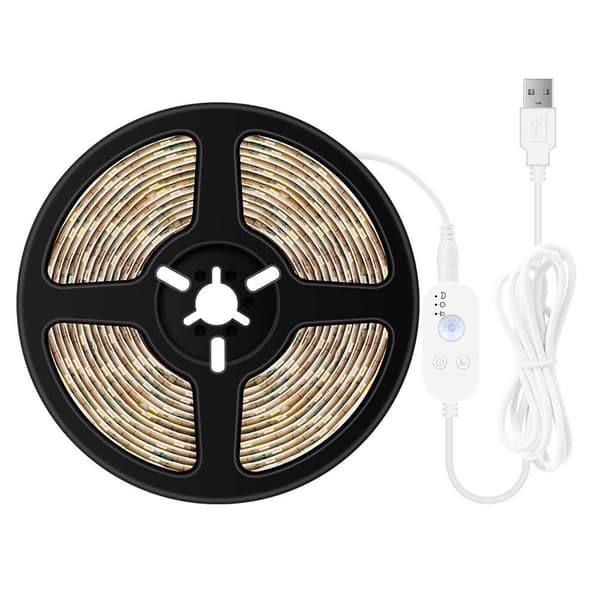 USB-sensorlysstripe for hjemmet Fleksibel stripe lys Vanntett LED-stripe