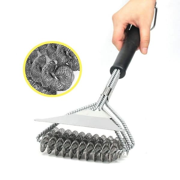 x professionelle grillbørster 44 cm