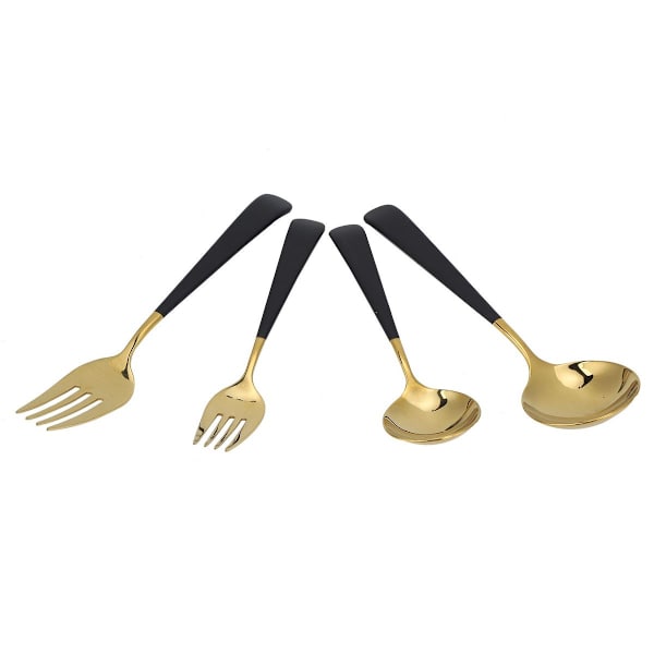 Rustfrit stål bestiksæt, spiseske, gaffel, retter KLB