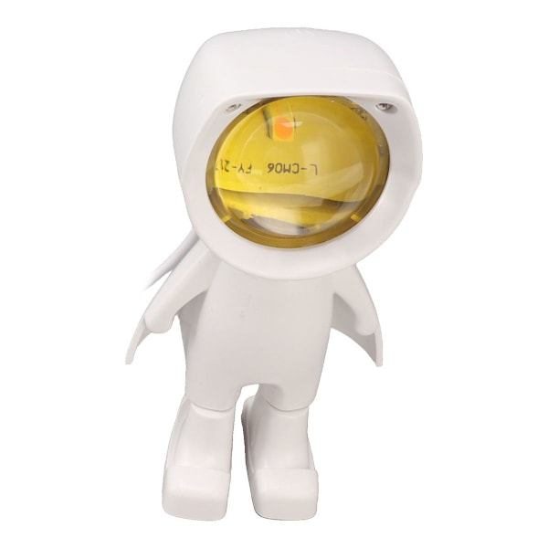 Nattlampe skrivebordslampe LED astronautdesign USB 5V hjem KLB