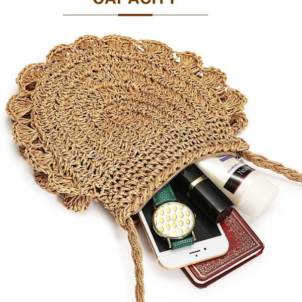 Retro Skov Svampehoved L ssy Halm Messenger Strandtaske