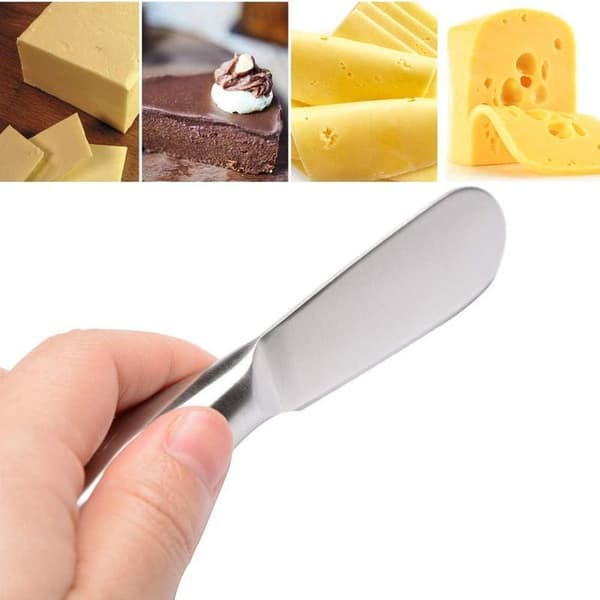 Ostspridare i rostfritt stål, 2-pack