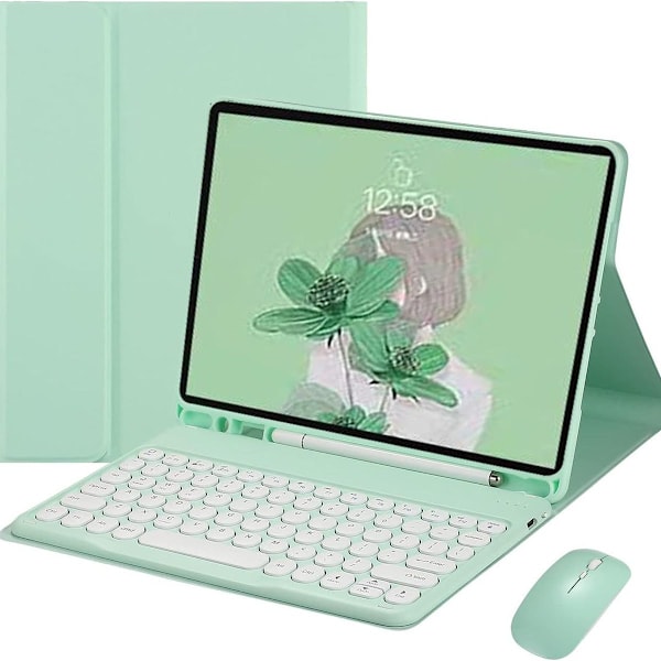 Tastatur etui med mus farve tastatur retro runde nøglehætter søde