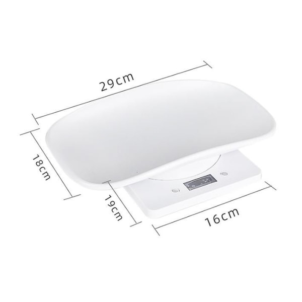 Digital husdjursskala Elektronisk köksmatskala med LCD-display 10kg/22lb