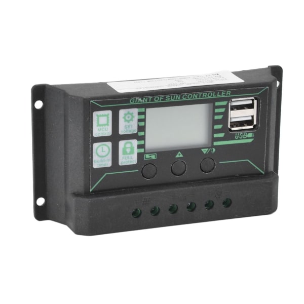 Solcellsladdnings- och urladdningsregulator, justerbar LCD-display KLB