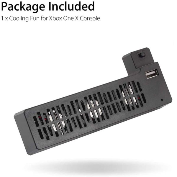 USB-tuuletin Xbox One X -konsolille, jäähdytyssysteemi 3 tuulettimella ja