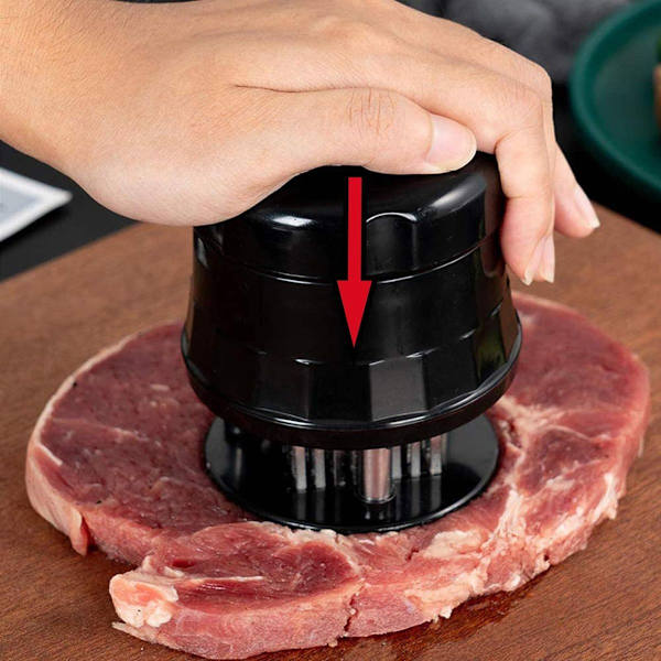 Köttmörare köttmörare, 56 blad i rostfritt stål, ultraskarp biff,