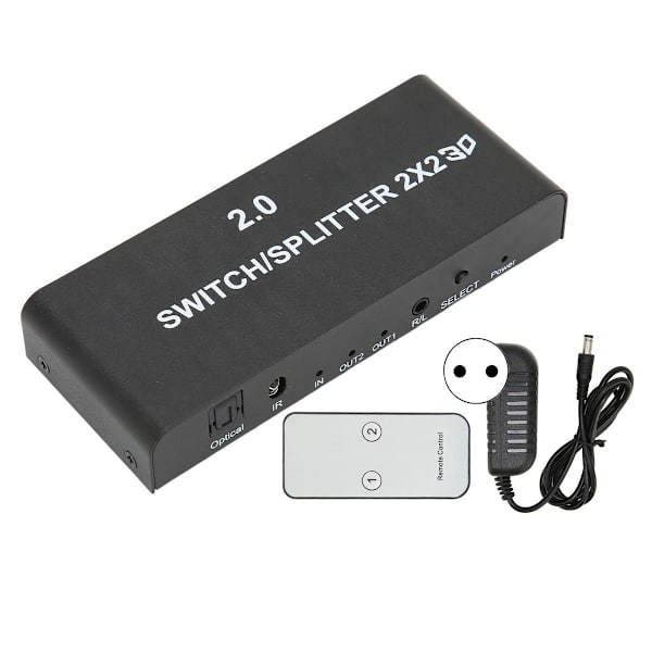 2x2 HD Multimedia Interface Splitter 4K 60Hz 2 ind 2 ud KLB