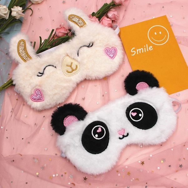 Panda + Spela Detta Toto, sovmask, djurmask för barn söt ögonmask sovande vuxen kvinna
