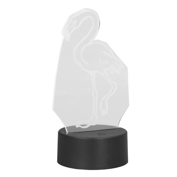 Farve 3D lys sød fugl touch switch LED natlys USB KLB