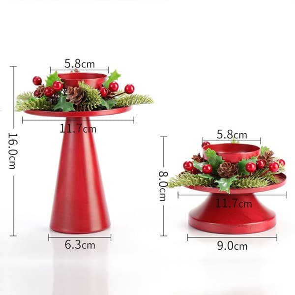 Lysestake for julepynt krans KLB