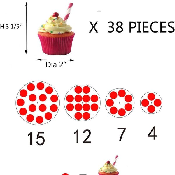 Cupcake-teline, nelikerroksinen pyöreä akryylinen cupcake-teline,