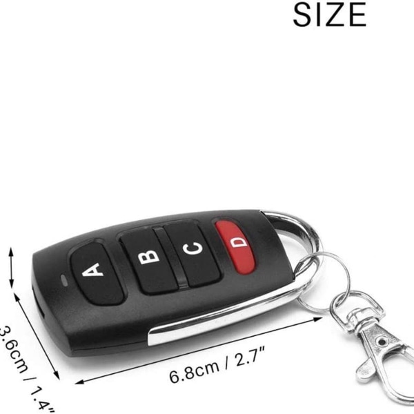 1 x Universal Garageport Fjärrkontroll Elektrisk Port Kloning Fjärrkontroll 433MHz P