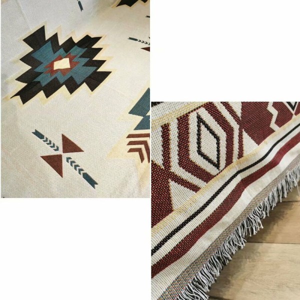 Sofföverdrag, soffhandduk, sofföverdrag, hel täckning geometrisk stickad sofföverdrag, sofföverdrag (90 × 150 cm) KLB