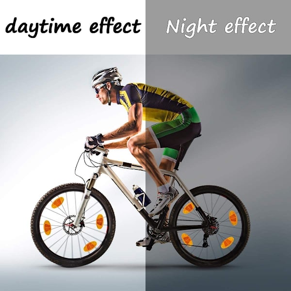 Pakke med 10 reflekser, cykelreflekser, sikkerhedsadvarselslys, cykellys, for sikkerhed