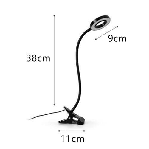 LED-klemmelampe for læring, øyebeskyttende leselampe