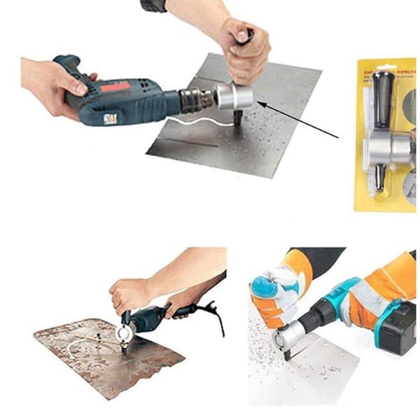 Bladmetall-knipser-tilbehør for borhammer, dobbelt-hodet bladmetall-knipser