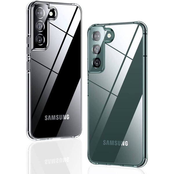 Krystallklart Samsung Galaxy S22-deksel, [ekte ikke-gulende]