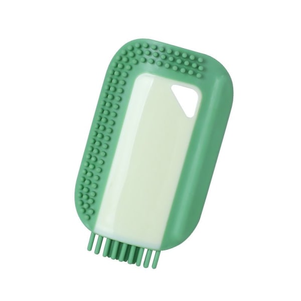 2 stk Rengøringsbørste Badeværelsesvask Counter Wipe Glas Rensebørste Højkvalitets silikone hængende spejl Afdugning vask Wiper Grøn