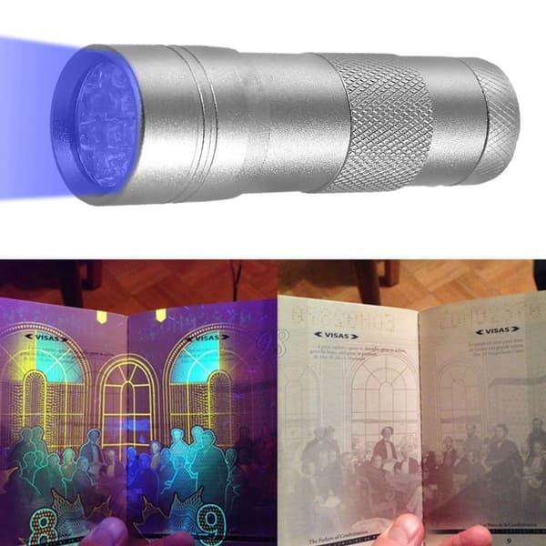 3W 12LED UV-taskulamppu Jade-taskulamppu korujen arviointiin KLB