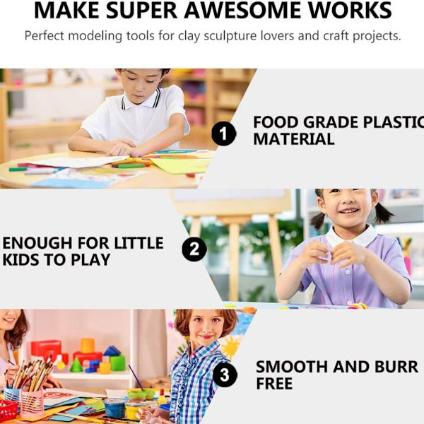 Farve Ler Ler Plasticine Værktøjer Håndlavet Kreativ DIY Farve Plast KLB