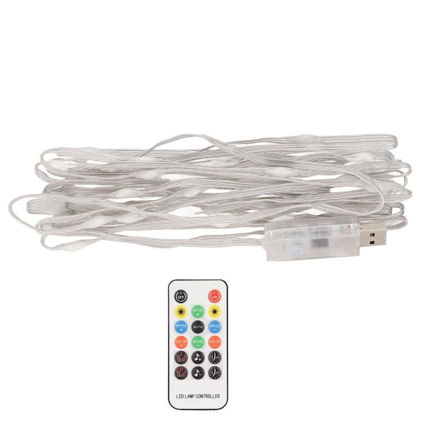16,4ft RGB Vattentät Batteridriven Kopparsträng Ljus KLB