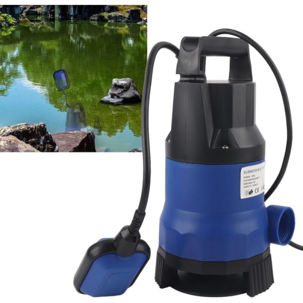 Plastic Submersible Pump, Portable Energy Saving Hydraulic Equipment for Swimming Pool 750WEU Plug 220V KLB