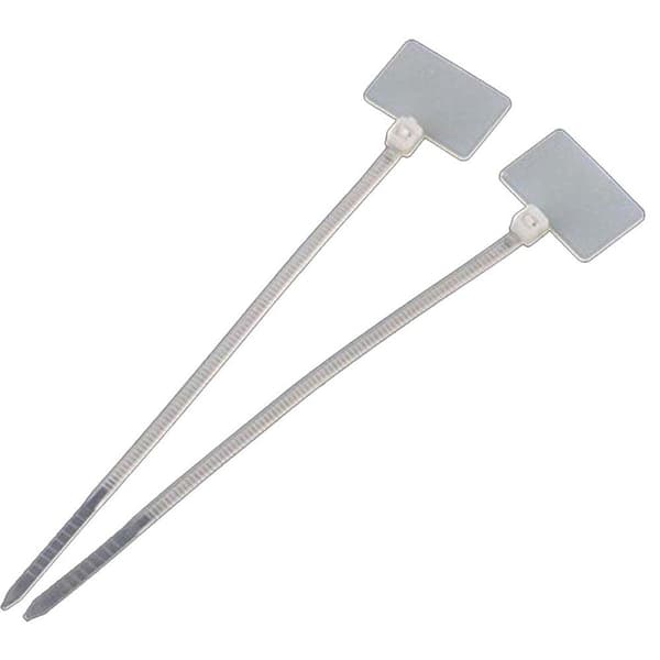 Merkelapper 100 stk Kabelbindere Skriv på Ethernet-kabel Strømkabel