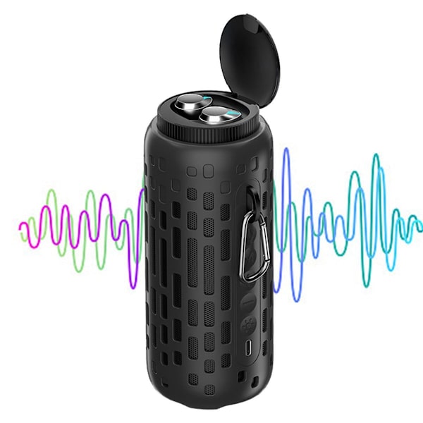 Utomhus Bluetooth-hörlurar Trådlösa Bluetooth Mörk Färg