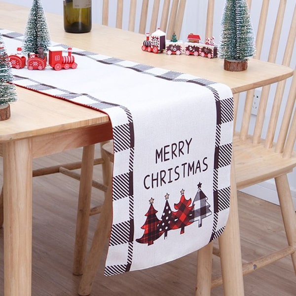 Julebordløber Glædelig Jul Kommode Sjal stil 2