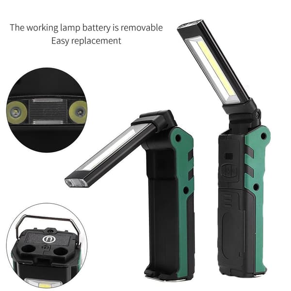 Kannettava ulkoinen LED-taskulamppu hätävalo USB KLB