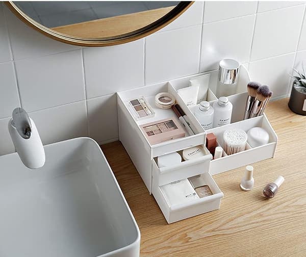 Makeup Organizer med Skuffer - Bordplade Organizer til Kosmetik