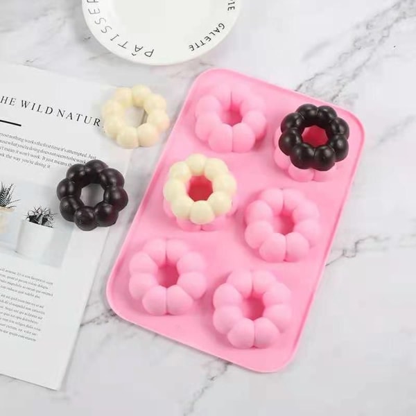 3 stk Gresskarformet Silikon Donutformer Donut Baking