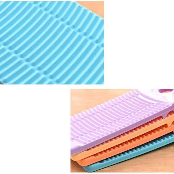 Bärbar Mini Tvättbräda Plast Kläder Rengöring Bräda KLB